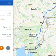 Gdańsk-Chorwacja: Która trasa autem jest dla Ciebie najlepsza?