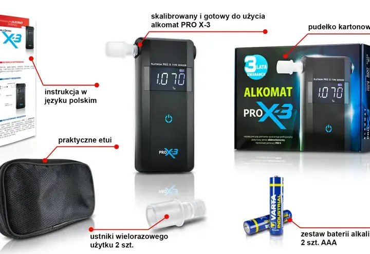 Alkomat PRO-X-3 vs PRO-X-5: Policyjna precyzja czy dobry budżet?