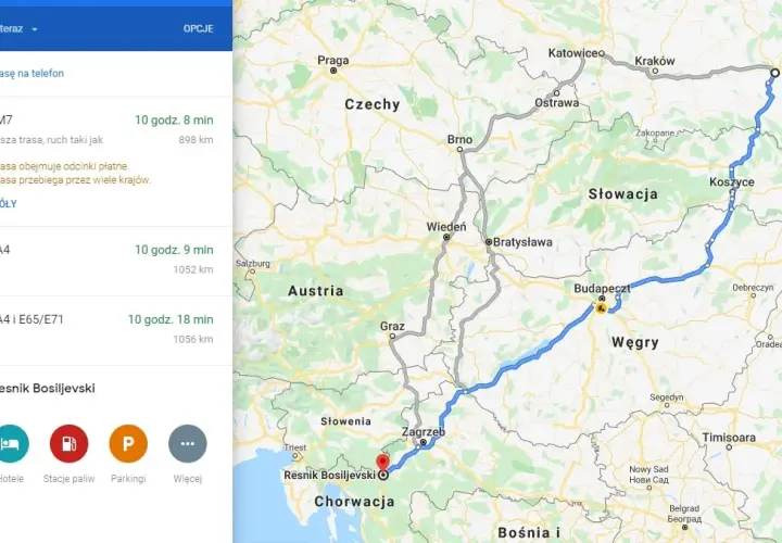 Chorwacja 2026: Która trasa z Polski jest najlepsza dla Ciebie?