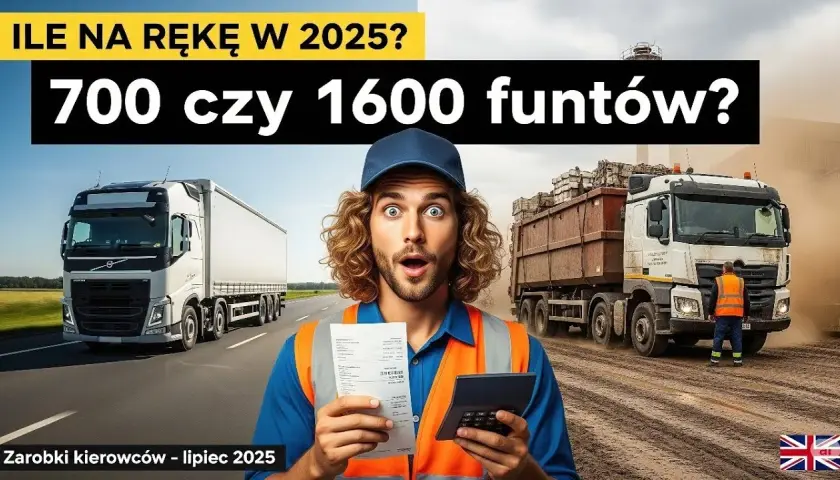 Zarobki kierowcy ciężarówki w Anglii: Ile realnie zarobisz po Brexicie?