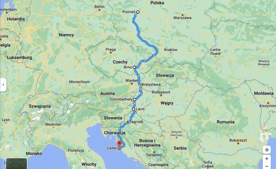 Poznań-Chorwacja samochodem: Wybierz najlepszą trasę i oszczędź!