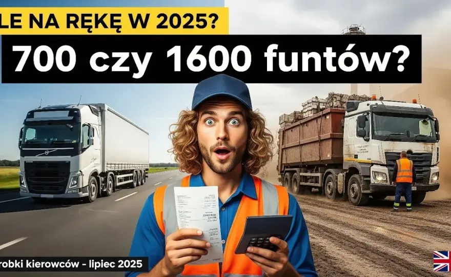 Zarobki kierowcy ciężarówki w Anglii: Ile realnie zarobisz po Brexicie?