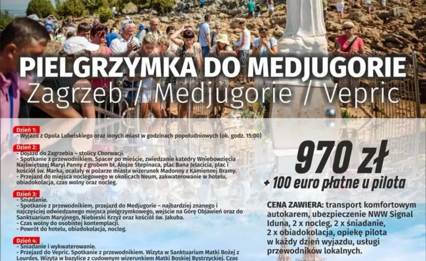Najlepsza trasa do Medjugorie? Wybierz idealną: czas, koszty, komfort.