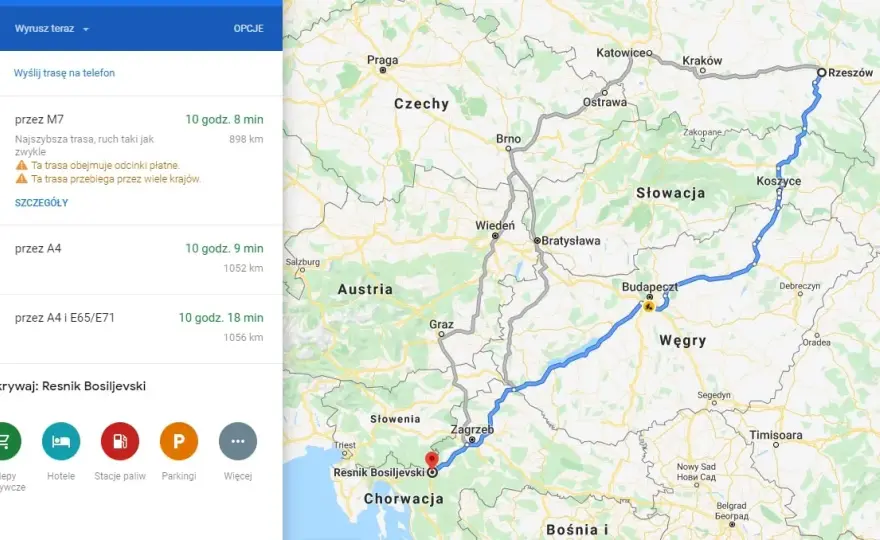 Chorwacja 2026: Która trasa z Polski jest najlepsza dla Ciebie?