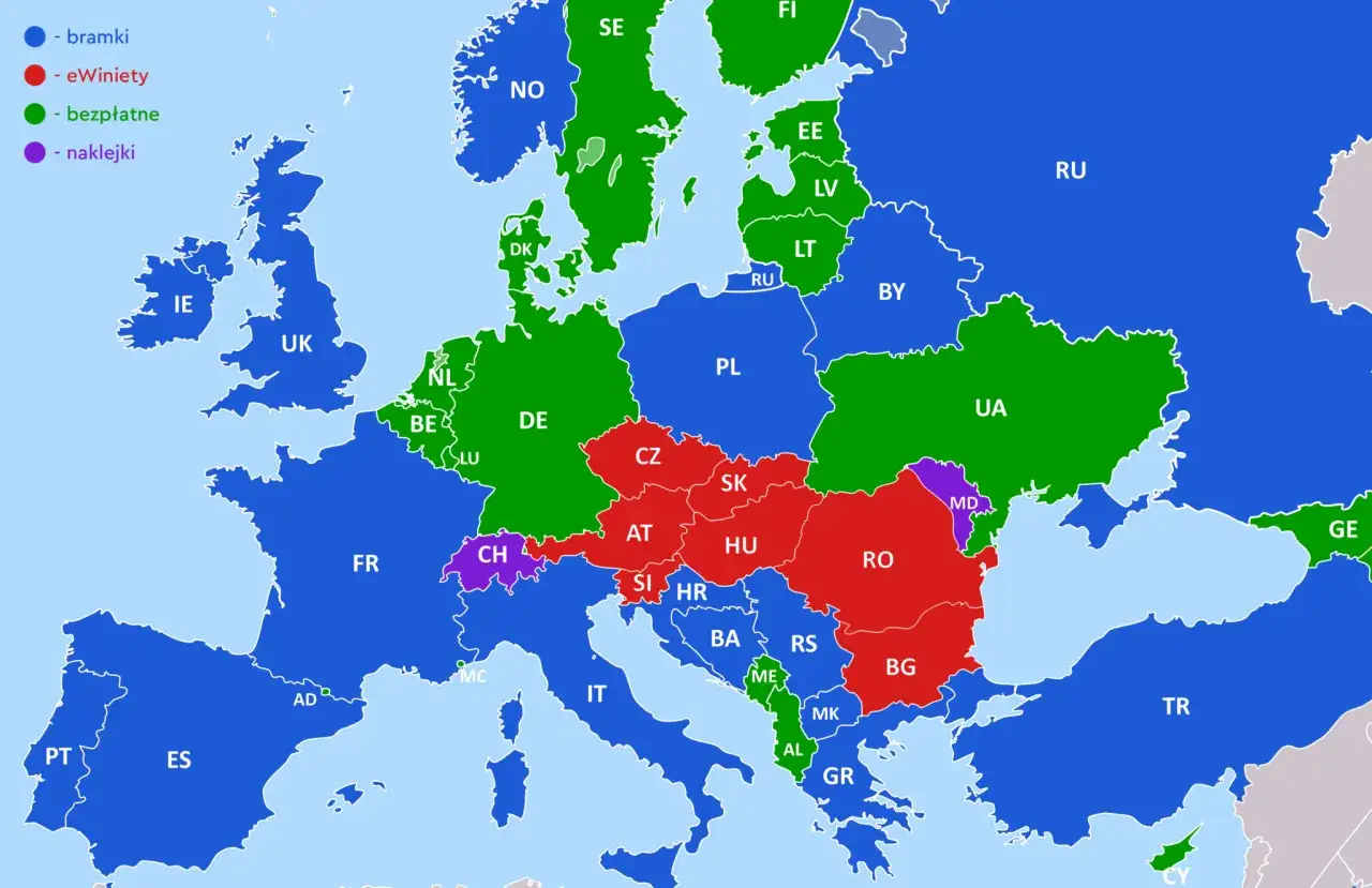 Ceny winiet Europa 2026